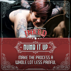 numb it up make the process a whole lot less painful